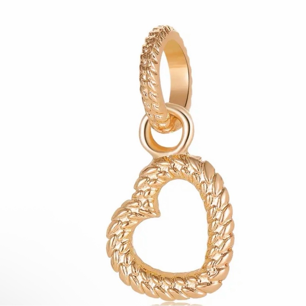 Gold and Silver Heart Charm Set - Picture 6 of 10